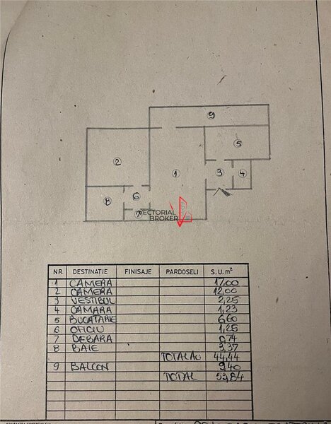 Piata Muncii, Gh. Petrascu, apartament 2 camere et. 6, 54 mp, renovat, mobilat,